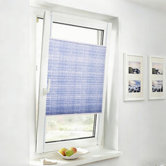 Sekey Plissee ohne Bohren – Lichtschutz Rollo Klemmfix aus Vliesstoff für Fenster & Türen, Blau