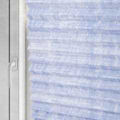 Sekey Plissee ohne Bohren – Lichtschutz Rollo Klemmfix aus Vliesstoff für Fenster & Türen, Blau