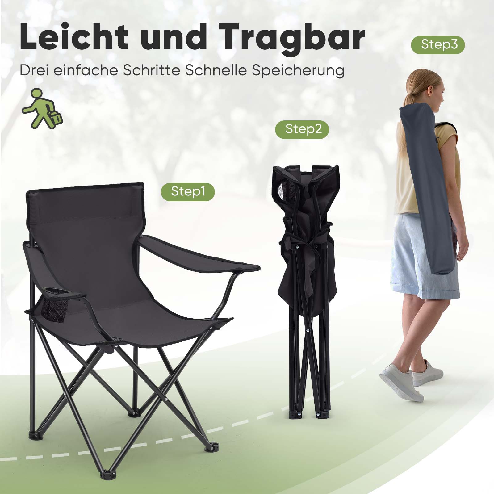 einfacher campingstuhl Sunula faltbarer Campingstuhl, ultraleicht, 1,65 kg, mit – sekeymall