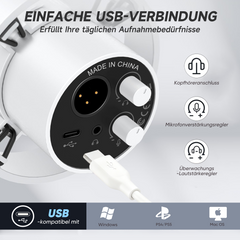 FIFINE Dynamisches XLR & USB Studio Mikrofon – Profi Podcast Mikrofon für PC, Mac, PS4/PS5, Streaming, Gaming & Aufnahmen mit Nierencharakteristik und DSP-Funktionen,K688