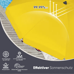 Sekey 200 cm parasol with protective cover, sun protection UV50+