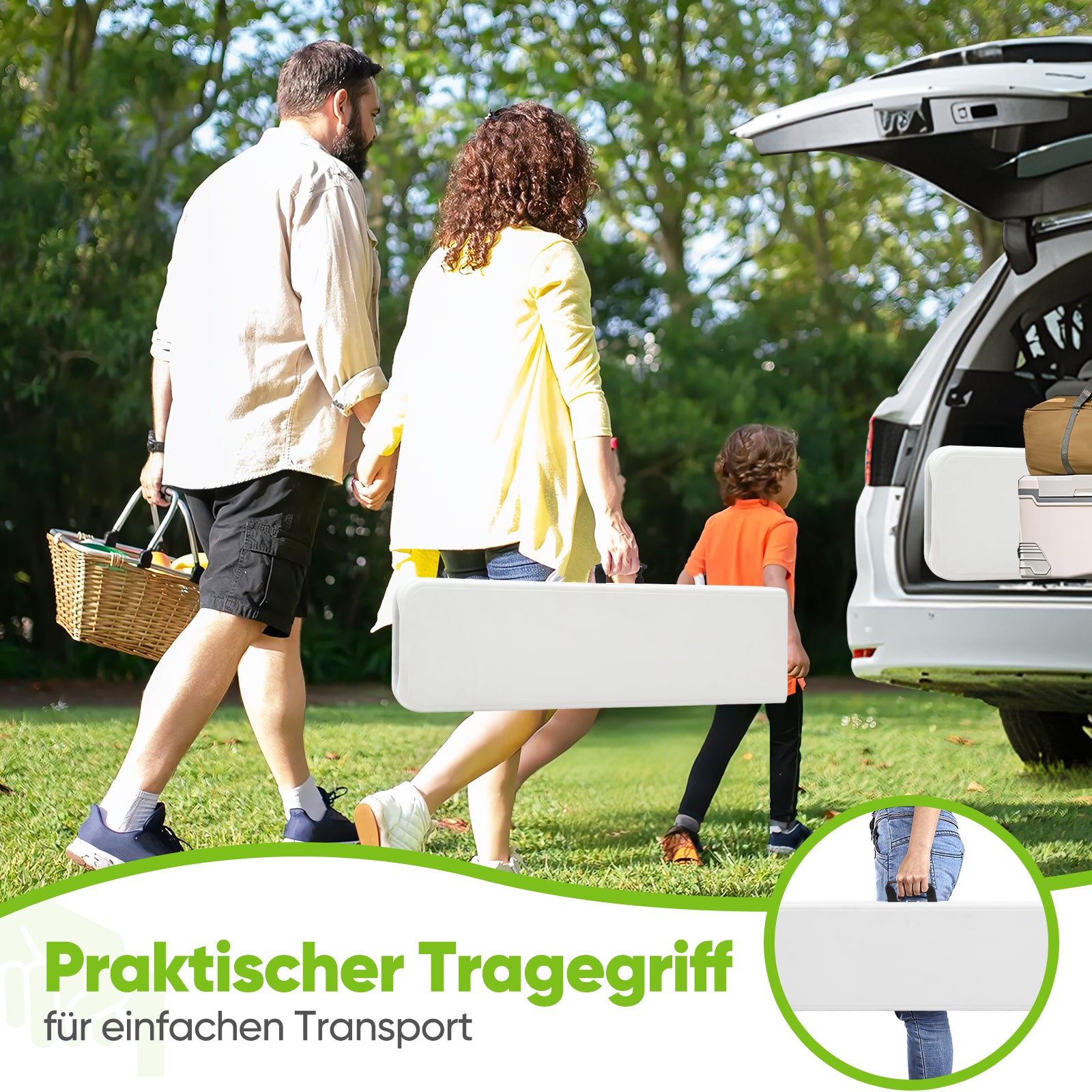 Sekey Klappbare Kunststoff-Bierbank 183 cm – Faltbare Gartenbank, bis 300 kg belastbar, wetterfest, ideal für Camping, Garten & Feste