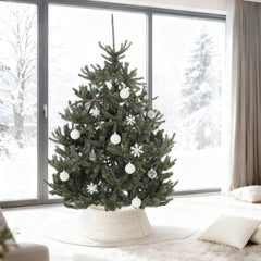 Salcar Artificial Nordmann Fir Christmas Tree – Ultra-realistic, 180 cm / 210 cm, 1118 / 1512 tips, Dense &amp; Durable for Indoor and Outdoor Use