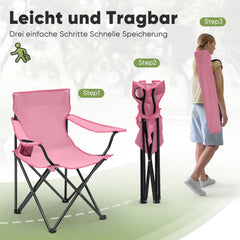 Sunula faltbarer Campingstuhl, ultraleicht, 1,65 kg, mit Getränkehalter, Tragetasche, kompakt klappbar, ideal für Camping, Garten und Ausflüge