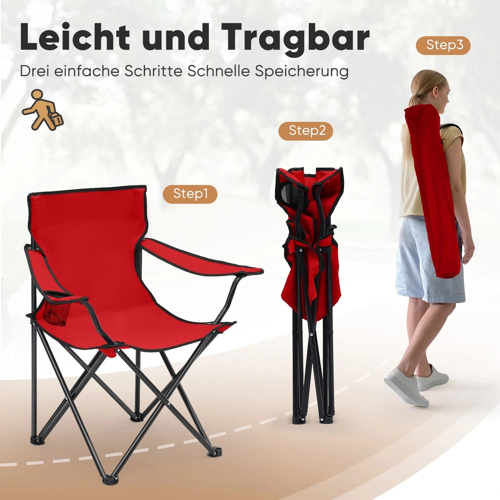 faltbarer campingstuhl leicht Sunula faltbarer Campingstuhl, ultraleicht, 1,65 kg, mit – sekeymall