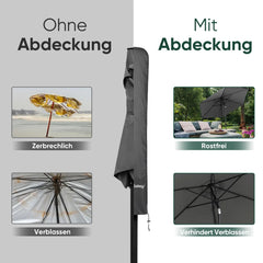 Sekey 140 x 25.5/27 cm protective cover for 200 cm parasol, made of polyester fabric