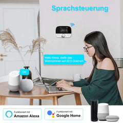 Salcar T9W Smart WLAN Thermostat für Gastherme – Raumthermostat mit RF-Empfänger, Tuya App, programmierbar, kompatibel mit Amazon Alexa & Google Home