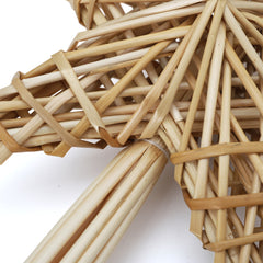 Salcar Christbaumspitze Strohstern Weihnachtsbaum Dekoration für Weihnachten, Tannenbaumspitze für den Christbaum, 25cm