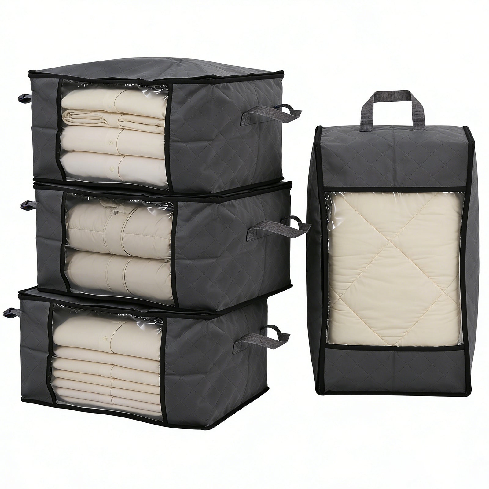 Sekey Unterbett-Aufbewahrungsboxen 60L & 90L Set für Kleidung, Bettwäs – sekeymall