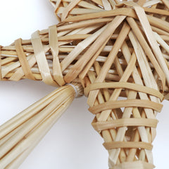 Salcar Christbaumspitze Strohstern Weihnachtsbaum Dekoration für Weihnachten, Tannenbaumspitze für den Christbaum, 25cm