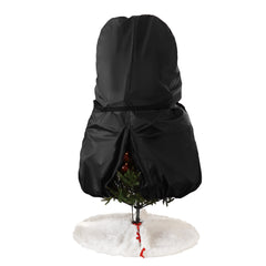 Salcar SALCAR Weihnachtsbaum Aufbewahrung 138 × 185 cm – Weihnachtsbaumtasche für Bäume bis 2,4 m, mit Schnallen, Kordelzug & Kartenschlitz, Wasserdicht & Reißfest