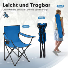 Sunula faltbarer Campingstuhl, ultraleicht, 1,65 kg, mit Getränkehalter, Tragetasche, kompakt klappbar, ideal für Camping, Garten und Ausflüge