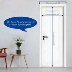 Sekey Kratzfest Magnet Fliegengitter Tür aus Polyester, Grau Sekey