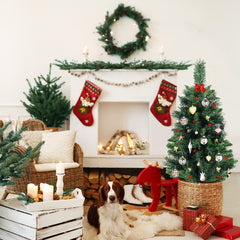 Salcar 60/90cm Künstlicher Weihnachtsbaum Klein mit Christbaumständer, Nordmanntanne, mit 70/110 Spitzen