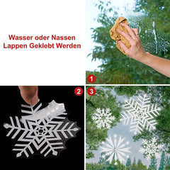 Salcar 100 St. Schneeflocken Fensteraufkleber