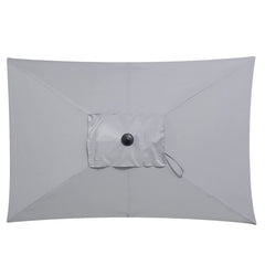 Sekey 210 x 140 cm Alu Sonnenschirm mit Kurbel, Sonnenschutz UV50+