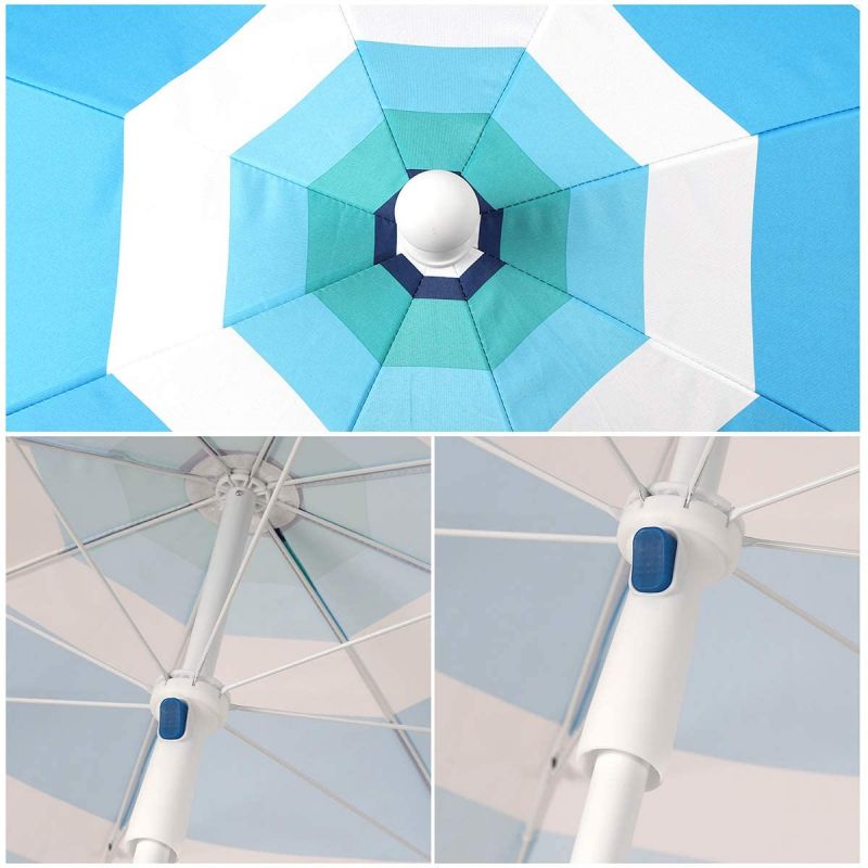 Sekey ∅ 200 cm parasol with valance, sun protection UV25+