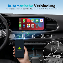 Salcar Kabelloser Android Auto Adapter – 2025 Upgrade, Wireless USB Dongle mit Dualband WiFi für stabile & unterbrechungsfreie Verbindung, kompatibel mit Android 11+ Salcar