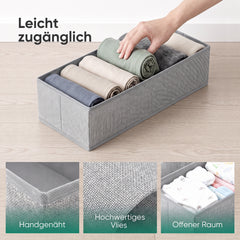 Sekey Schubladen Organizer 2er Set – 17,5 × 41 × 11 cm, faltbare Stoffboxen aus Vlies, ohne Fächer