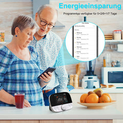 Salcar T9W Smart WLAN Thermostat für Gastherme – Raumthermostat mit RF-Empfänger, Tuya App, programmierbar, kompatibel mit Amazon Alexa & Google Home
