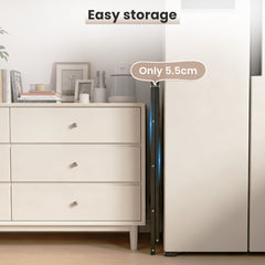 Sekey Klapptrittleiter 2 & 3 Stufen – Rutschfeste Trittleiter mit Stahlrahmen & Aluminiumstufen, TÜV & SGS geprüft, bis 150 kg, Schwarz