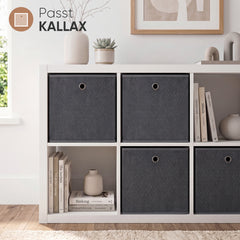 Sekey 6er Set Aufbewahrungsboxen 30 × 30 × 30 cm – Faltbare Stoffboxen mit Griff für Regal & Schrank