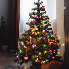 Salcar 0.6 m LED Lichterkette für Weihnachtsbaum, mit 8 Strängen, 48 LEDs