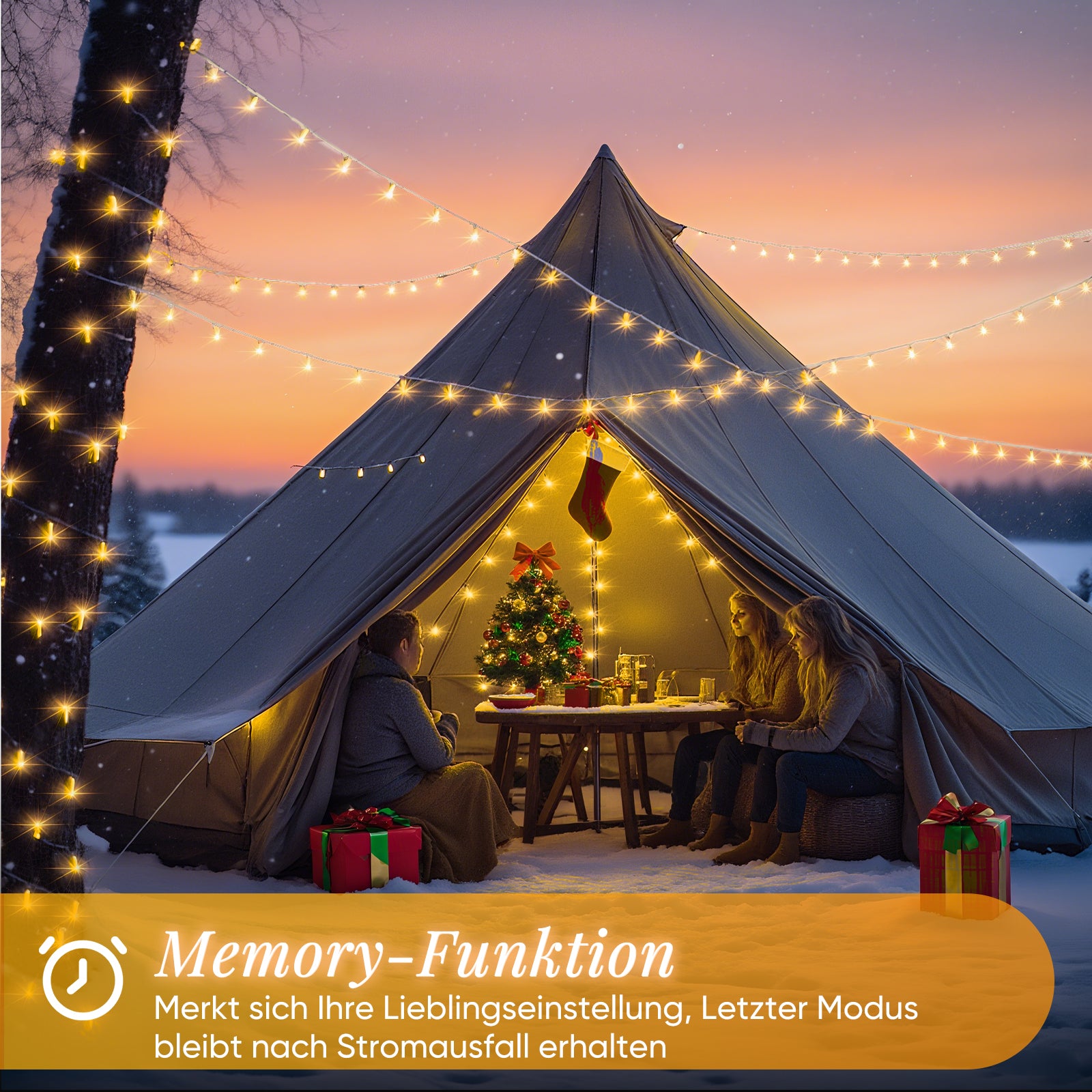 SALCAR LED Lichterkette mit 5m/10m/15m/20m Länge – 50–300 LEDs, Fernbedienung, 8 Modi, Timer & IP44 Wasserdicht, für Weihnachtsdeko, Party, Hochzeit, Garten – Warmweiß