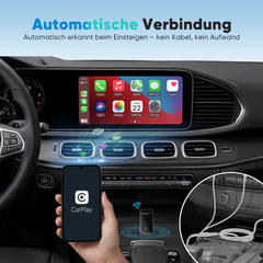Salcar Kabelloser CarPlay Adapter für iPhone – 2025 Upgrade, Wireless USB Dongle für stabiles & unterbrechungsfreies CarPlay, kompatibel mit iOS 10+ Salcar