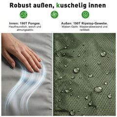 Sekey 4-Jahreszeiten Mumienschlafsack Erwachsene – 1,7 kg Schlafsack mit Anti-Klemm-Reißverschluss, wasserabweisend & atmungsaktiv, Komforttemperatur +5 °C, für Camping, Trekking & Outdoor