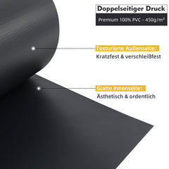 Sekey PVC Sichtschutzstreifen für Doppelstabmattenzaun – Sichtschutzband mit Befestigungsclips, UV-beständig & Wetterfest, Windschutz für Gartenzaun, Anthrazit