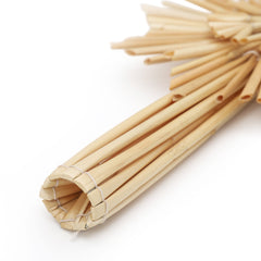 Salcar Christbaumstern aus Stroh, 24,5 cm Schneeflocke – Handgefertigter Baumspitzenstern, Natürlicher Strohstern als Weihnachtsdekoration mit skandinavischem Flair