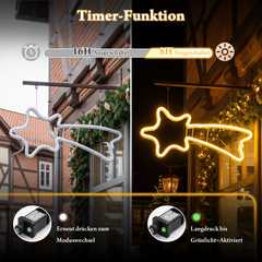 Salcar 70 cm LED shooting star neon light