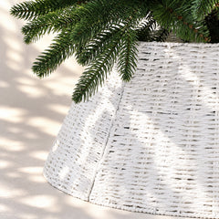 Salcar Weihnachtsbaumkorb aus Papierkordel – Weiß, 40/60 cm oder 50/68 cm