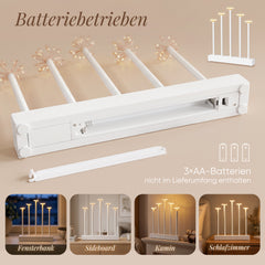 Salcar LED Feuerwerk Dekoleuchte mit 100 LEDs – Warmweiße Fensterdeko mit Timer & flexiblem Kupferdraht