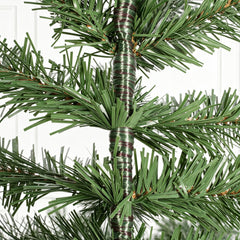 Salcar Künstlicher Weihnachtsbaum Nordmanntanne – PE & PVC, kleiner Christbaum mit dekorativem Topf, 60/90/120 cm