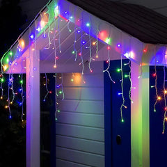 Salcar 2m/5m/10m LED Eisregen Lichterkette, 80/200/400 LEDs, 31V GS-zertifizierte Stromversorgung Salcar