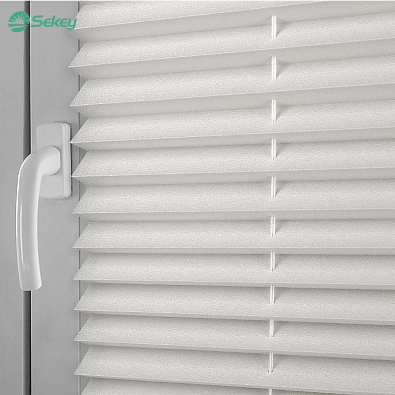 Sekey pleated blinds without drilling, white