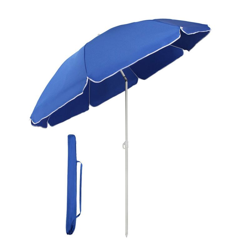 Sekey ∅ 160 cm beach umbrella with protective cover, sun protection UV25+