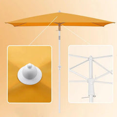 Sekey 180 x 125 cm Balkonschirm Rechteckig mit Schutzhülle, Sonnenschutz UV50+ Sekey