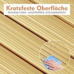 Sekey PVC privacy screen with double reinforcement inside, bamboo