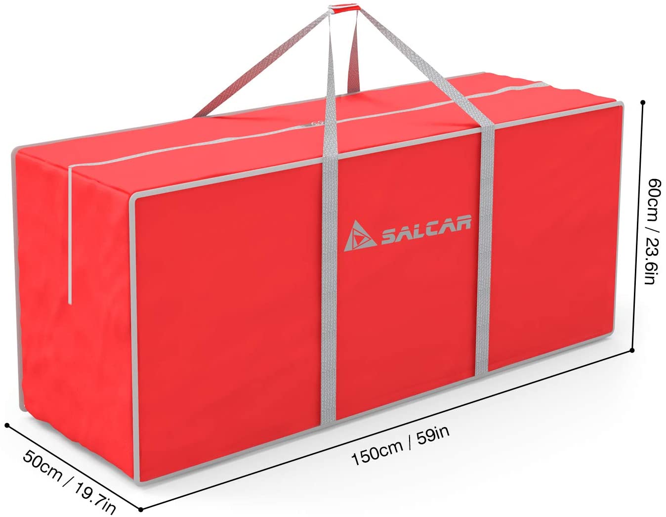 SALCAR large Christmas tree storage bag, 150 * 50 * 60 cm oversized travel bag, storage bag