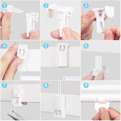 Sekey Plissee ohne Bohren in Mokka – Blickdichtes Sonnenschutzrollo, Klemmfix & verspannt