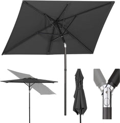 Sekey 180 x 130 cm balcony umbrella rectangular, sun protection UV50+