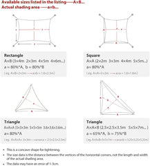 Sun sail HDPE sun protection sail