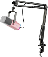 Fifine USB / XLR Dynamisches Mikrofon mit Arm, Stummschalttaste und Kopfhörerbuchse Sekey