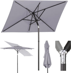 Sekey 180 x 130 cm balcony umbrella rectangular, sun protection UV50+