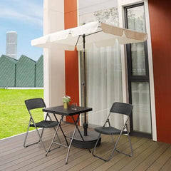 Sekey 3-teilig Balkonset, 2 Klappstuhl und Klapptisch Sekey