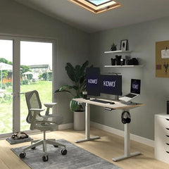 Kowo 160 cm Höhenverstellbarer Schreibtisch Elektrisch mit Touchscreen und Ladegerät Sekey