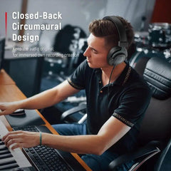 Fifine 6,35 / 3,5mm Studio Kopfhörer mit 50mm Treiber, H8 Sekey